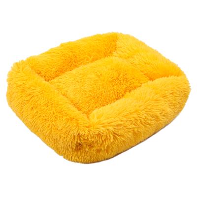 China Jhome Breathable Pets 120*100cm Dropshipping XXXLarge Faux Fur Dog Pet Bed Soft Soothing Luxury Plush Washable Oblong Rectangle Fluffy Bed for sale