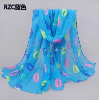 China Custom Digital Flower Printing Scarves 90*90cm for sale