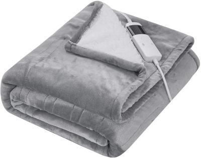 China Anti-static Wholesales Electric Blanket Soft Heated Throw Blanket Machine Double Washable for sale