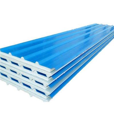 China Low Cost Modern Durable Sandwich Panel Price Listing Light Weight PU Insulated Rock Wool Wall Sandwich Panel Price for sale