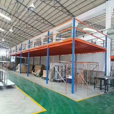 China Corrosion Protection Loft Pharma Loft Piping Resistant Mezzanine Pellets Rrack 2 Tier Floor Mezzanine Platform Office for sale