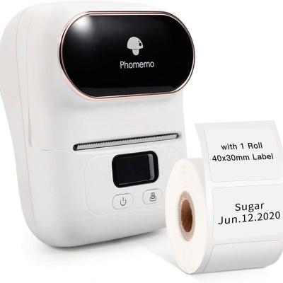 China Thermal Label Printer ABS+Metal Tooth Label Maker Machine Ingredient Logo Tags Address Jewelry Mailing Blue Wireless Barcode Desktop for sale