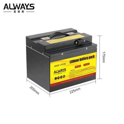 China Toys maintenance free deep cycle lifepo4 lithium battery pack 48v always 48V 18Ah with bms and charger for electric car forklif for sale