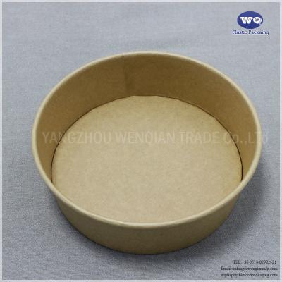 China 1300ml Kraft Paper Salad Bowl With PET Lid-Disposable Paper Bows-soup bowls disposable-disposable serving bowls for sale