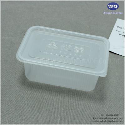 China Clear PP Rectangle Lunch Box,Disposable Plastic Container,Transparent Plastic Lunch Boxes Fast Food Catering for sale