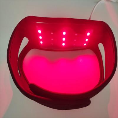 China Chin Double Chin Lipolysis Reducer Red Light Therapy Lazor Lipo Slim Pad Led Near Infrared Chin Lipo Laser Belt for sale