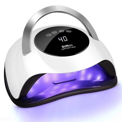 China Curing UV Gel Polish Drop Shipping LED Nail Lamp UV Nail Gel Light For Nail Polish Gel 120W UV Dryer With 4 Timers for sale