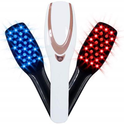 China 2021 New High Quality Portable Phototherapy rmp 6000 Vibration Frequency Brush Electric Hair Head Care Massage Comb for sale