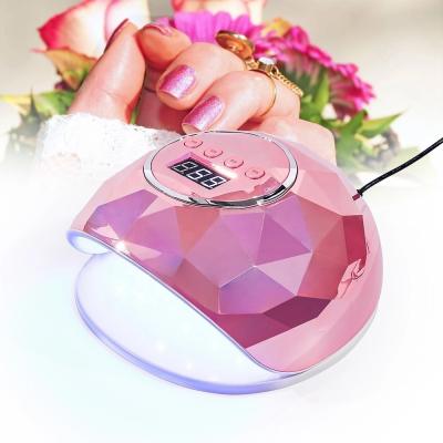 China Art Tools 86W 39 LED UV Gel Nail Lamps 86W 39 LED Fast Drying Lamps Nail Dryer Colorful Reflective Irregular Design LED Laser UV Nail Lamp for sale