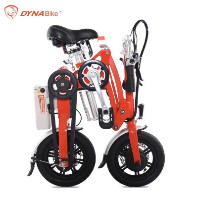 China Dynavolt Aluminum Alloy Lightweight 12 Inch Mini Folding E Bike for sale