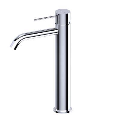 China Metered Faucets Hot Sales Contemporary Single Hole Durable Brass Basin Mixer Faucet Chrome Basin Mixers Taps for sale