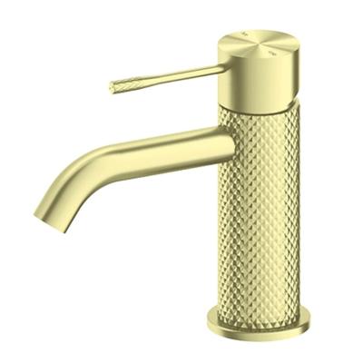 China Metered Faucets Durability streamline designed custom high quality hot new product lever brass luxury gold bathroom faucet for sale