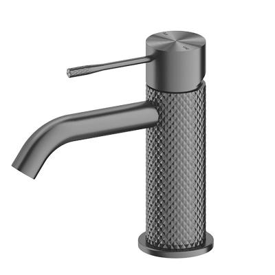 China Metered Faucets Brass Manufacturer Water Taps Modern Design Widespread Single Hole Graphite Black Bathroom Faucets 2022 Mixer for sale