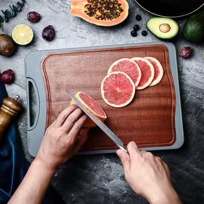 China Large Sustainable Modern Luxury Cutting Board Customized PP Wooden Kitchen Cutting Blocks Cutting Board for sale