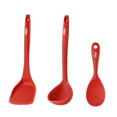 China Durable Durable Non Stick Kitchen Accessories Tool Kit Silicone Nonstick Cookware 3 Pieces for sale