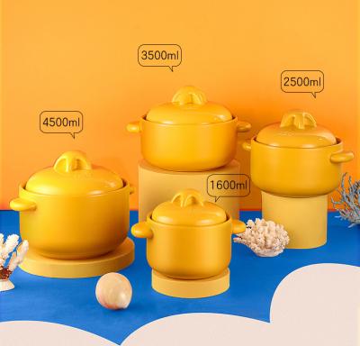 China Sustainable Ceramic Spodumene Cooking Pots Kitchen Soup Food Cookware Home Warmer Pot Cassers With Lid for sale