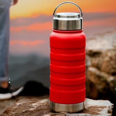 China PORTABLE Double Wall Flask Stainless Steel Vacuum Insulated Water Bottles With Customer Logo for sale