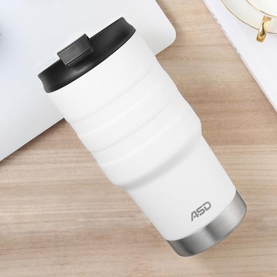 China PORTABLE Double Wall Stainless Steel Travel Tumbler Mug Vacuum Coffee Water Bottle Cup Flask for sale