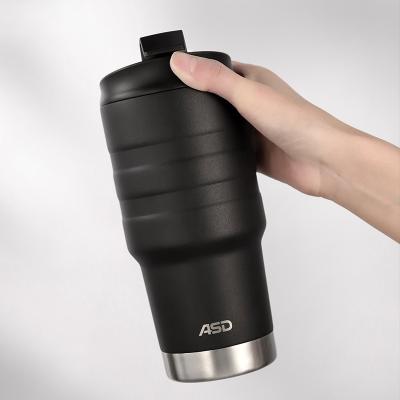 China 630ml 21oz PORTABLE Car Vacuum Coffee Mug Stainless Steel Straight Insulated Water Tumblers for sale