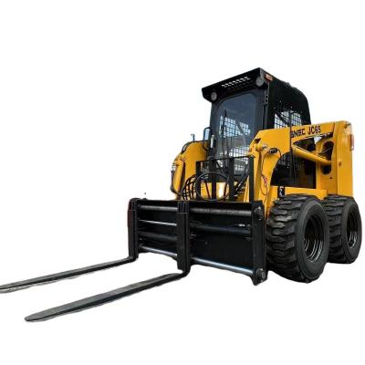 China 500 kg 800 kg 1050 kg Kompaktes Mini-Skid-Steer-Lader Diesel mit optionalen 4 in einem Eimer zu verkaufen