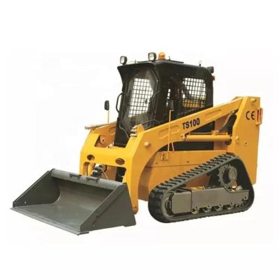 Cina Macchine agricole Mini Crawler Skid Steer Loader Carico nominale 1t Modalità di camminata in vendita