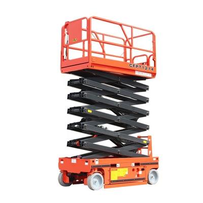 China 6m 8m 10m 12m 14m Full Self Lifting Aerial Scissor Type Electric Platform with Design for sale