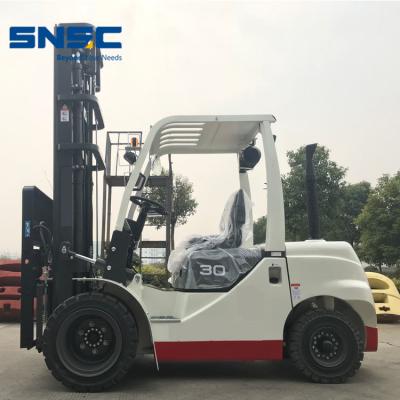 China 500mm Load Center 3ton Diesel Forklift with Double Front Tires and LED Light Options for sale