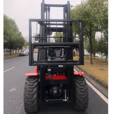 China Shipping Container Forklift Lift Height 3000-5000mm Mast Tilt Angle 6/12 Degree Manufacturers for sale