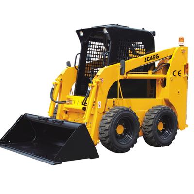 China Hydraulisch besturingssysteem Skid Loader JC45 met EPA-motor en 2500 mm maximale storthoogte Te koop