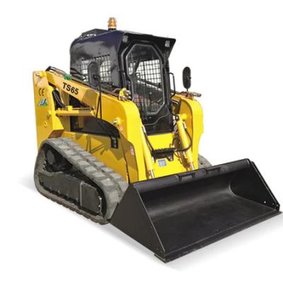 China 75 pk Skid Steer Track Loader met EPA-goedkeuring en 3800 kg machinegewicht pneumatische banden Te koop