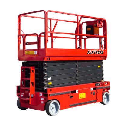 China 2860 kg 4m 5m 6m 8m 10m 12m 14m 16m Electric Self Propelled Hydraulic Scissor Aerial Work Lift Platform for sale