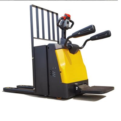 China Garment Shops Electric Pallet Truck 2Ton 1638MM Fork Length Easy to and Maintain for sale