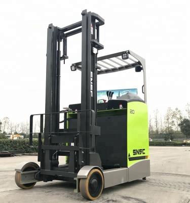 China AC Motor Powered SNSC 1.6 ton 2 ton Electric Reach Truck with Pneumatic Standard Tire for sale