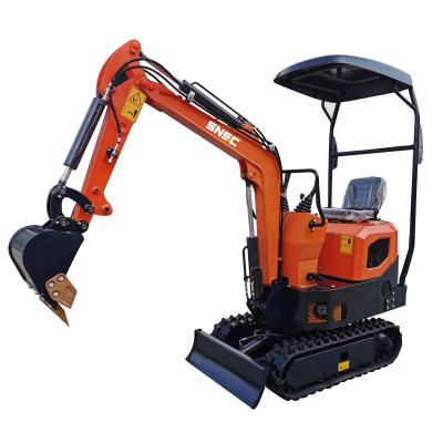 Chine Moteur à huile diesel de 7 kW 1 tonne 2 tonnes Excavateur Micro Petite Mini Excavatrice pour la construction à vendre