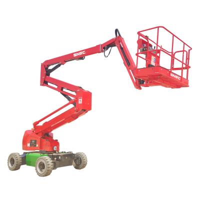 China 6m-22m Hydraulische aanhangwagen telescopisch gearticuleerde kersenplukker SNSC Spider Towable Boom Lift Te koop