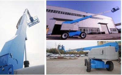 China 14m 16m 18m 20m Aerial Telescopic Boom Lifts DC Motor Hydraulic Articulating Boom Lift for sale