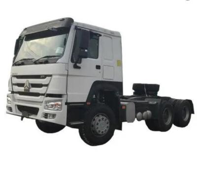 China Sinotruk Howo Tractor Truck Lhd 10Wheels 400Hp 6 × 4 HW76 White for sale