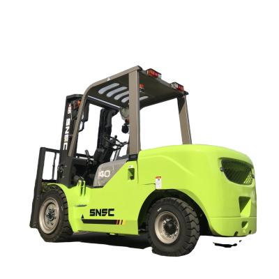 China 3.5 Ton 3000kg Triple Mast Diesel Forklift Off Road 4X4 Wheel Loader for Home on Farms for sale