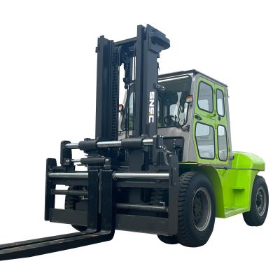 Cina ZOOMLION Diesel Engine Forklift 22500 LBS Lifting Capacity 10 Ton With Pneumatic Tires in vendita