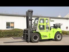 FD100 SNSC Full closed cabin 10ton diesel forklift with Japan engine, duplex or triplex mast, liftin