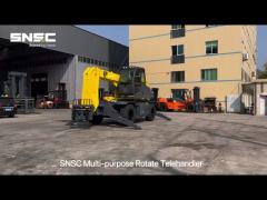 SNSC 5 Ton Multi-Purpose Rough Terrain Rotate Telehandler with 360 degree rotating telescopic arm