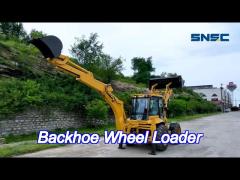 wheeled iso certified snsc 388 loader 4x4 backhoe loader 2200r/min with front end loader