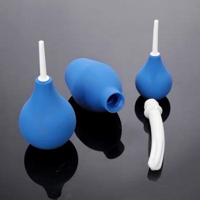 China Silicone Balloon Syringe Irrigator Anal Plug Hygiene Vaginal Douche Enema Bulb for sale