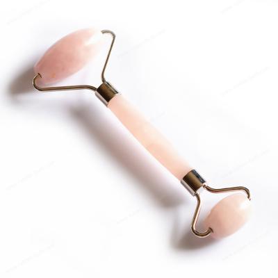 China Stein Rose Quartz Jade Roller Facial-Massage Gua Sha für Gesicht, Augen, Hals u. Körper zu verkaufen