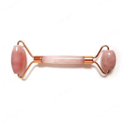 China 100% natürliche Rose Quartz Facial Jade Roller mit Abfallmassager-Satz Gua Sha zu verkaufen