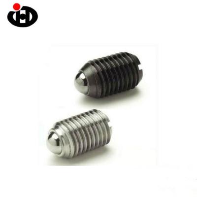 China Stainless Steel/Carbon Steel Hot Selling Slotted Head Set Screw With Ball Bearing Point Spring Set Screw for sale