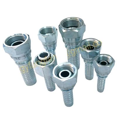 China Machinery Zhuji Manufacturer Zinc Plating Stainless Steel Bsp White Elbow Fittings Swivel Hydraulic Fittings for sale