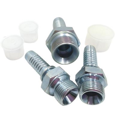 China Type One Hydraulic Piece Joint Thread Bsp Connection Hose Joint Hydraulic Hose Fittings for sale