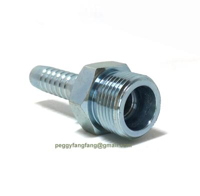 China High Precision Metric Male Air Hose Pipe Joint Hydraulic Flat Fittings 10411 for sale