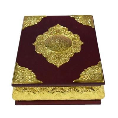 China India Muslim Wood Crafts Quran Box Religion Bible Box Household Decoration Photo Sensitive Wooden Storage Box for sale